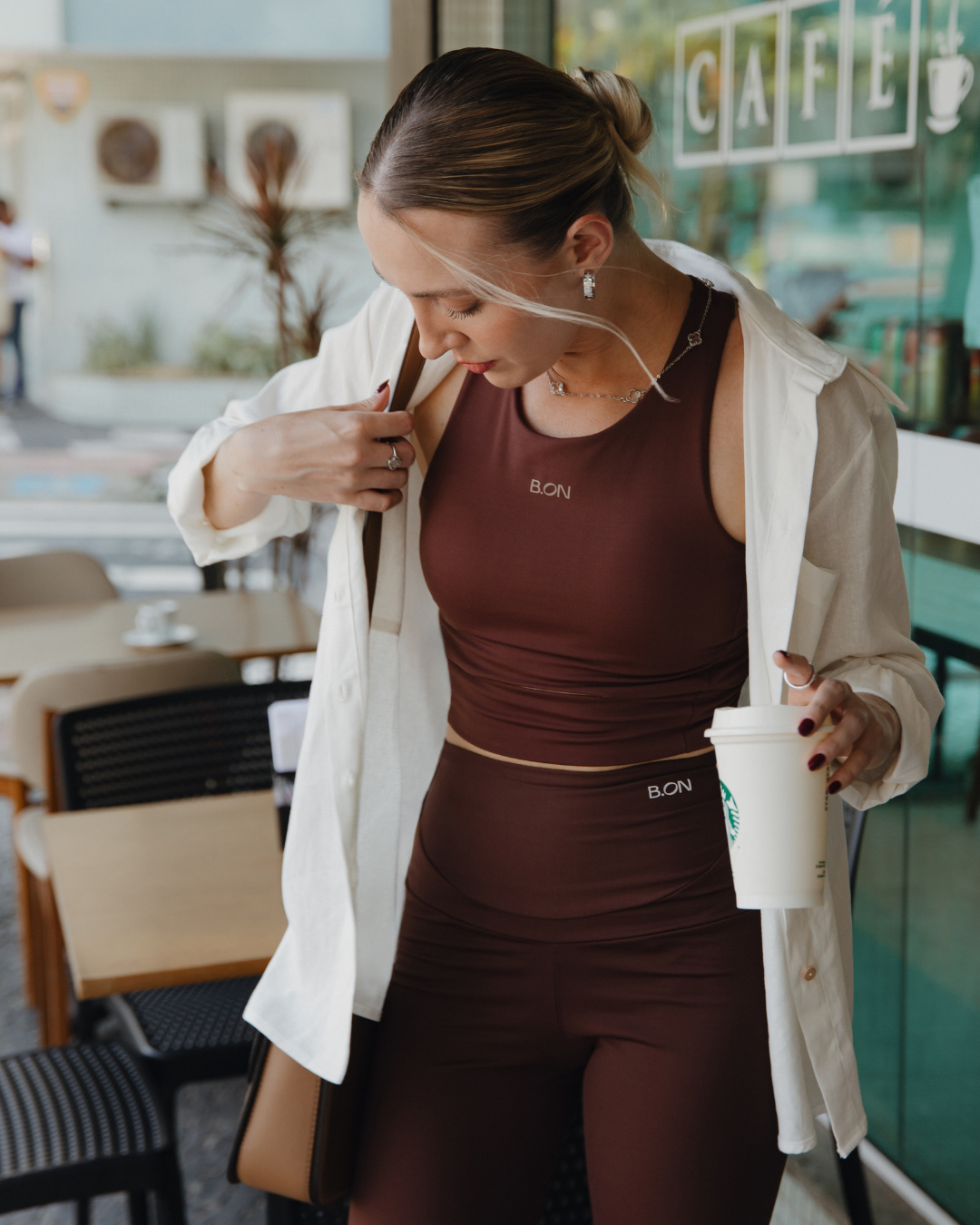 Brown Leggings Set