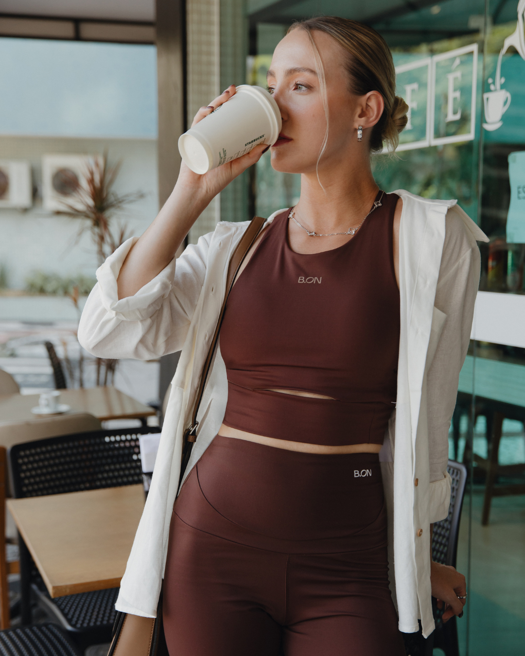 Brown Leggings Set