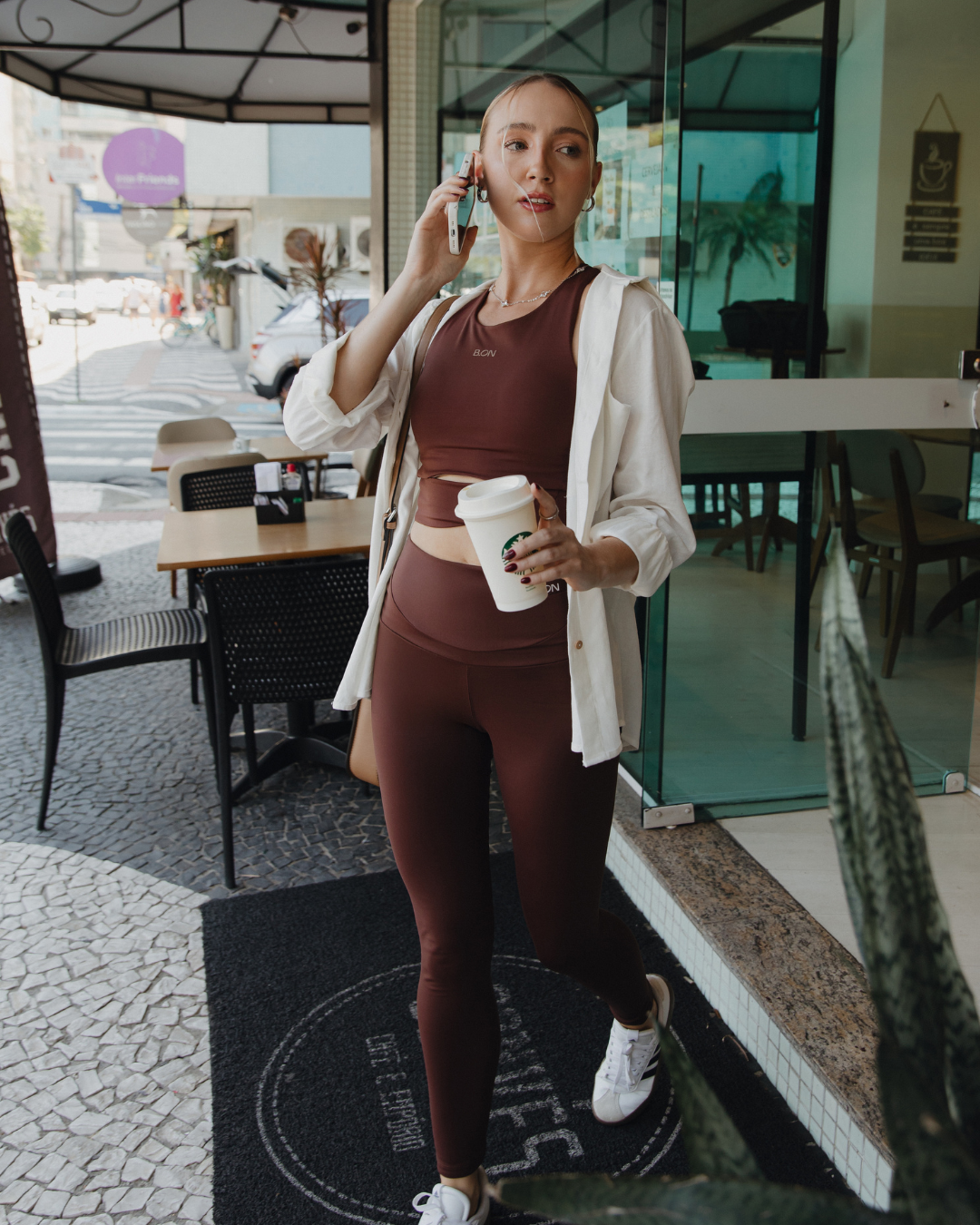 Brown Leggings Set